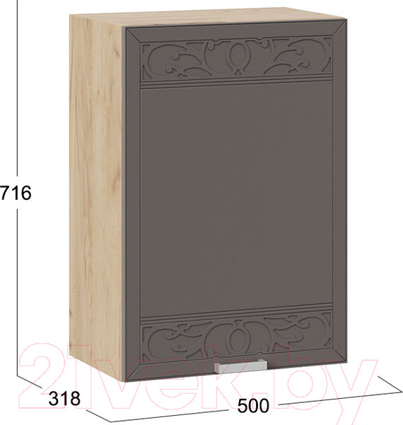 Изображение товара Шкаф навесной для кухни ТриЯ Долорес 1В5  (дуб крафт золотой/муссон)