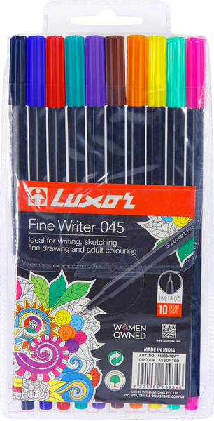 Изображение товара Набор лайнеров Luxor Fine Writer 045 / 15300/10WT (10цв)