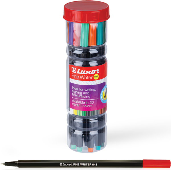 Изображение товара Набор лайнеров Luxor Writer 045 / 15300/20JAR (20цв)