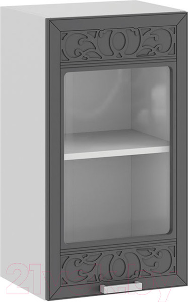 Изображение товара Шкаф навесной для кухни ТриЯ Долорес 1В4С (белый/титан)