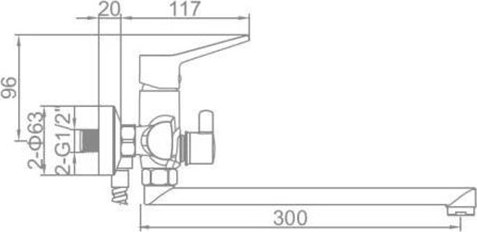 Изображение товара Смеситель Ledeme L2269B
