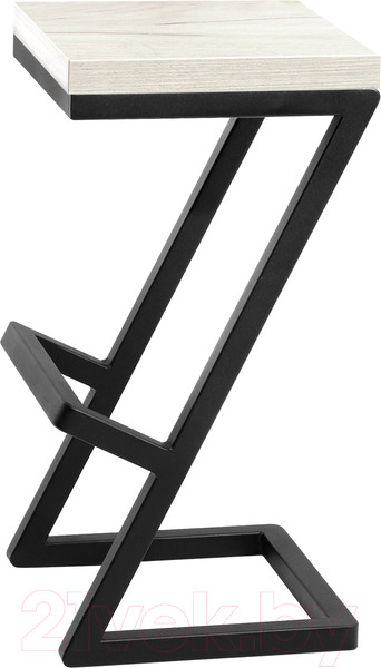 Изображение товара Табурет барный Millwood СДН-6 Бран/L 1 полубарный (дуб белый крафт/металл черный)