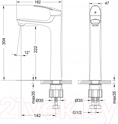 Изображение товара Смеситель LEMARK Linara LM0409C