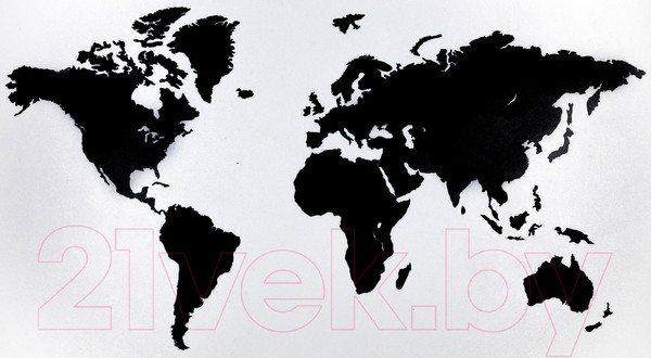 Изображение товара Декор настенный Woodary Карта мира XL / 3203