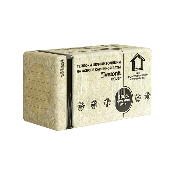 Изображение товара Минеральная вата Vetonit (Isover) Фасад-мастер 1000x600x100мм