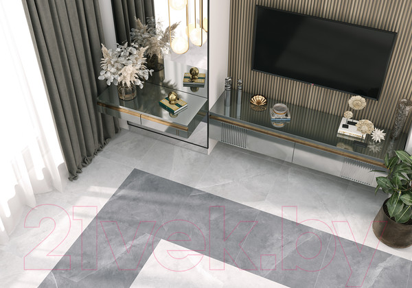 Изображение товара Плитка Alma Ceramica Basalto GFU57BST07R (570x570, светло-серый)