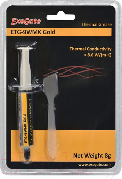 Изображение товара Термопаста ExeGate ETG-9WMK Gold (8г)