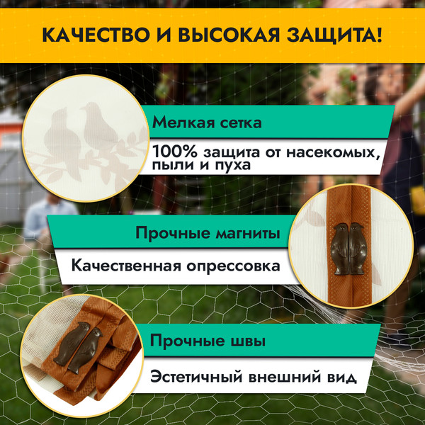 Изображение товара Москитная сетка на дверь Rosenberg R-400009