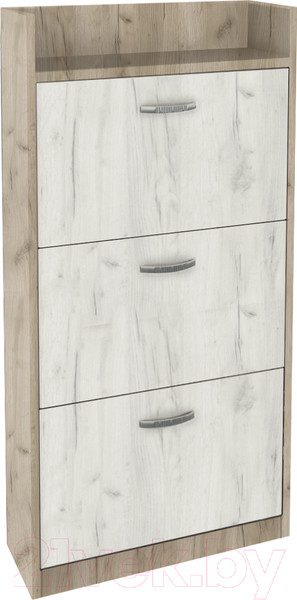 Изображение товара Тумба для обуви Артём-Мебель СН-100.07 (дуб крафт белый/дуб крафт серый)