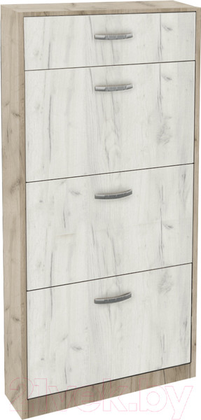 Изображение товара Тумба для обуви Артём-Мебель СН-100.12 (дуб крафт белый/дуб крафт серый)