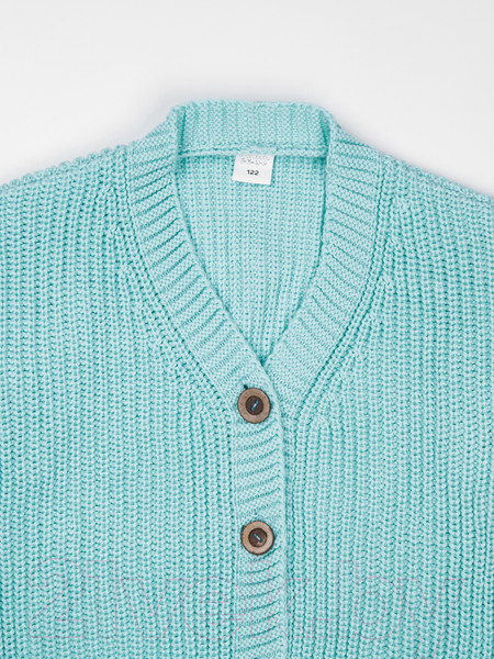 Изображение товара Кардиган детский Amarobaby Knit / AB-OD21-KNIT19/32-140 (мятный, р. 140)