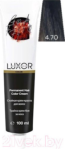 Изображение товара Крем-краска для волос Luxor Professional Стойкая 4.70 (100мл, коричневый интенсивный шоколадный)