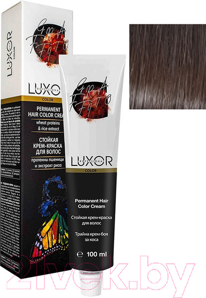 Изображение товара Крем-краска для волос Luxor Professional Стойкая 5.0 (100мл, светлый коричневый натуральный)