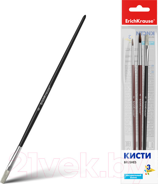 Изображение товара Набор кистей Erich Krause Basic / 56094 (3шт)