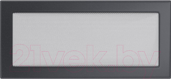 Изображение товара Решетка вентиляционная для камина Fire&Wood Прямоугольная 17x37 (графит)