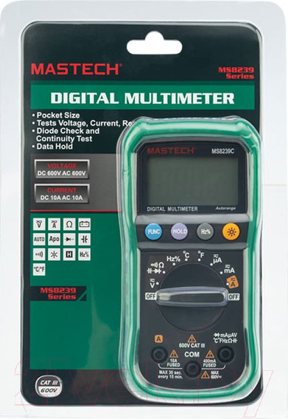 Изображение товара Мультиметр цифровой Mastech MS8239C (13-2020)