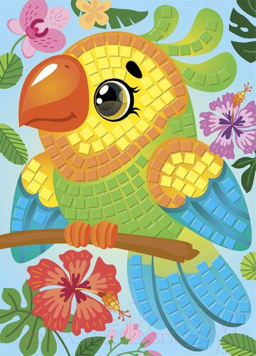 Изображение товара Набор для творчества Десятое королевство Аппликация Попугай / 04205