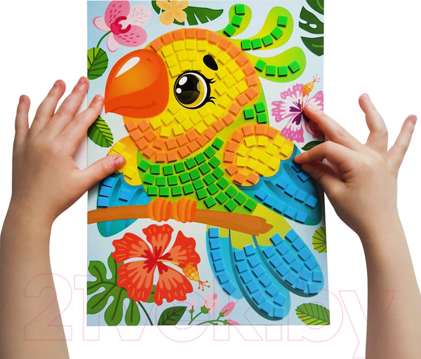 Изображение товара Набор для творчества Десятое королевство Аппликация Попугай / 04205