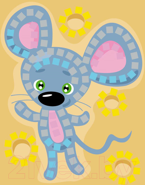 Изображение товара Набор для творчества Десятое королевство Аппликация Мышка на сыре / 02778