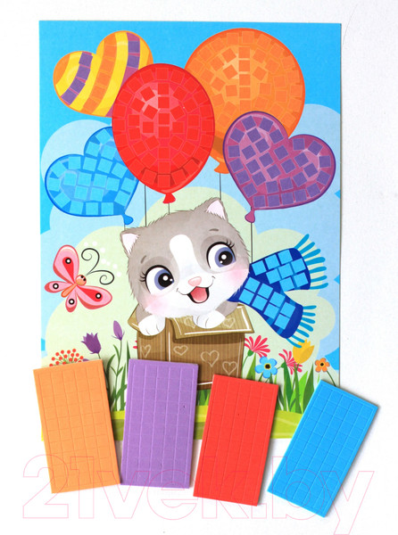 Изображение товара Набор для творчества Десятое королевство Аппликация Кот-путешественник / 04204