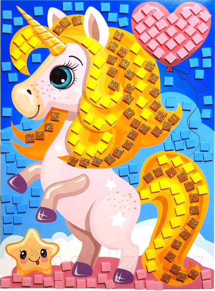 Изображение товара Набор для творчества Десятое королевство Аппликация Единорог / 04206