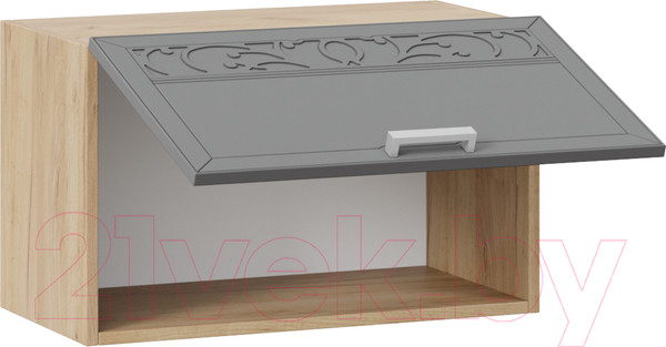 Изображение товара Шкаф навесной для кухни ТриЯ Долорес 1В6Г (дуб крафт золотой/титан)