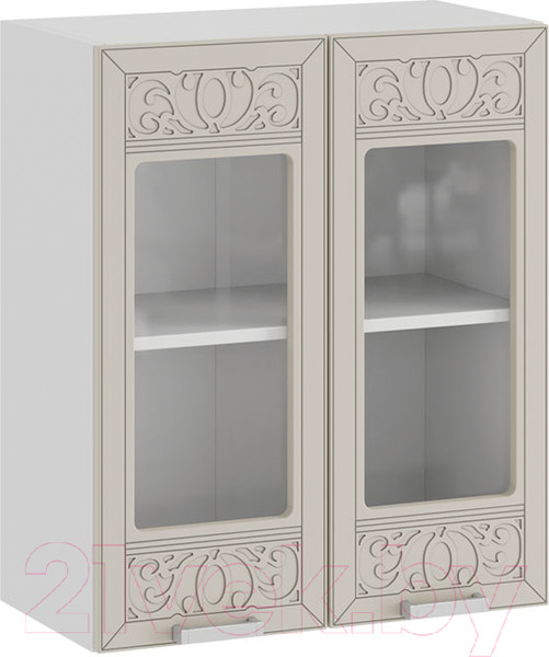 Изображение товара Шкаф навесной для кухни ТриЯ Долорес 1В6С (белый/крем)