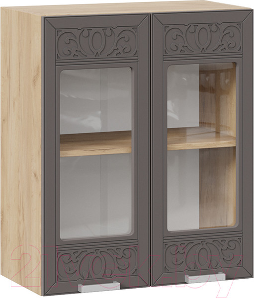 Изображение товара Шкаф навесной для кухни ТриЯ Долорес 1В6С (дуб крафт золотой/муссон)