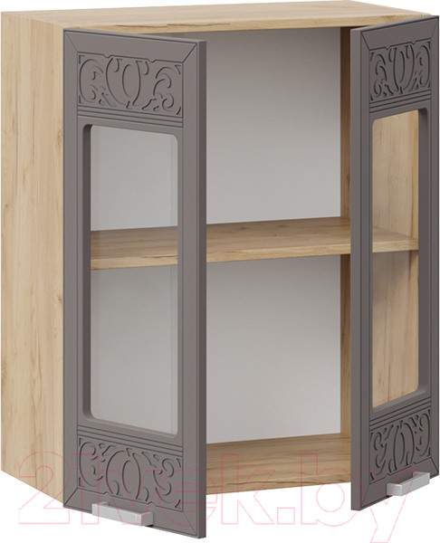 Изображение товара Шкаф навесной для кухни ТриЯ Долорес 1В6С (дуб крафт золотой/муссон)