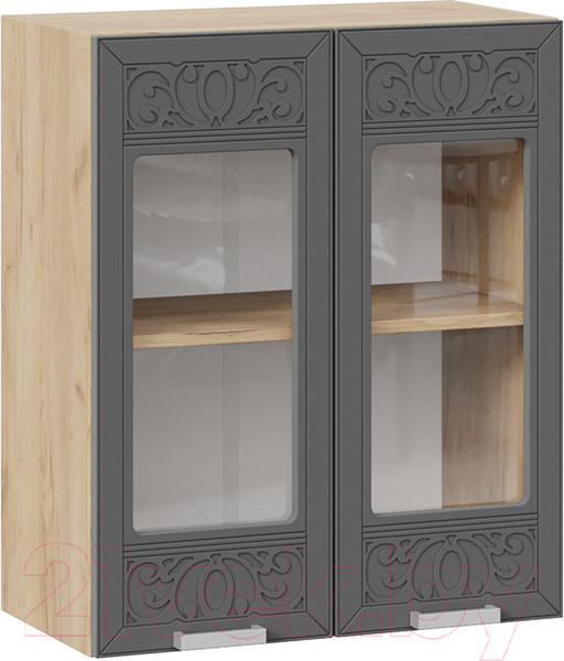 Изображение товара Шкаф навесной для кухни ТриЯ Долорес 1В6С (дуб крафт золотой/титан)