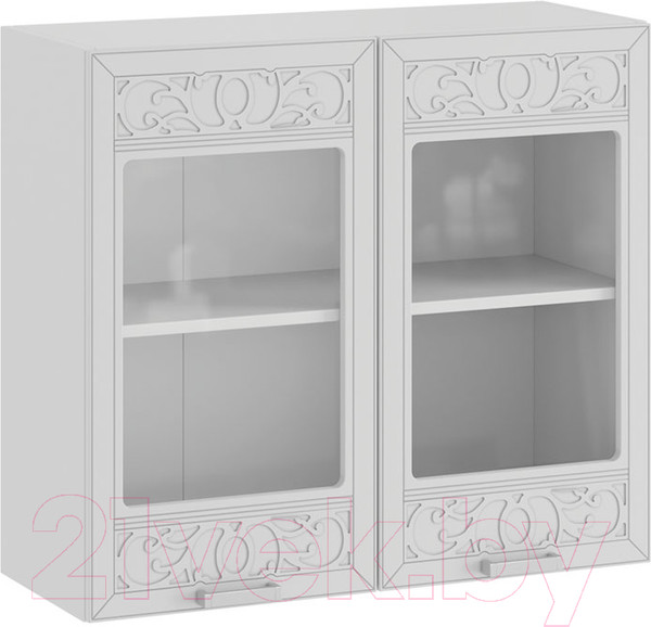 Изображение товара Шкаф навесной для кухни ТриЯ Долорес 1В8С (белый/сноу)
