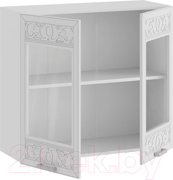 Изображение товара Шкаф навесной для кухни ТриЯ Долорес 1В8С (белый/сноу)