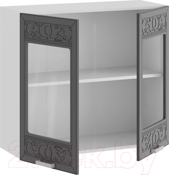 Изображение товара Шкаф навесной для кухни ТриЯ Долорес 1В8С (белый/титан)