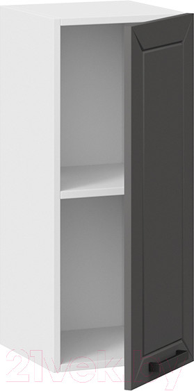 Изображение товара Шкаф навесной для кухни ТриЯ Лорас 1В3 (белый/холст вулкан)