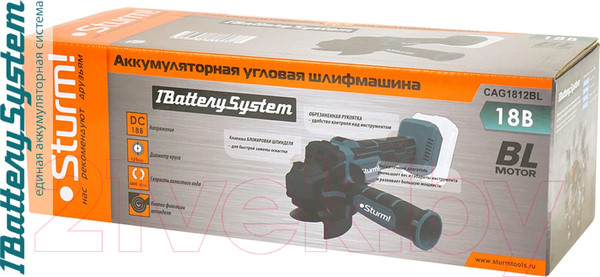 Изображение товара Угловая шлифовальная машина Sturm! CAG1812BL