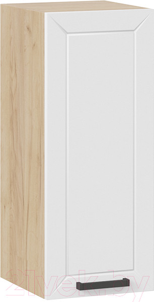 Изображение товара Шкаф навесной для кухни ТриЯ Лорас 1В3 (дуб крафт золотой/холст белый)