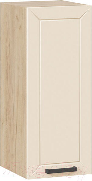 Изображение товара Шкаф навесной для кухни ТриЯ Лорас 1В3 (дуб крафт золотой/холст брюле)