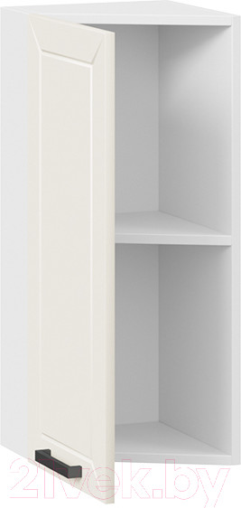 Изображение товара Шкаф навесной для кухни ТриЯ Лорас 1В3Т (белый/холст брюле)