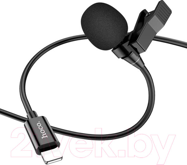 Изображение товара Микрофон Hoco L14 Lightning (черный)