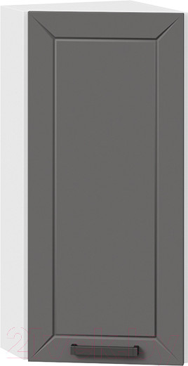 Изображение товара Шкаф навесной для кухни ТриЯ Лорас 1В3Т (белый/холст вулкан)