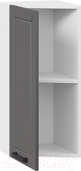 Изображение товара Шкаф навесной для кухни ТриЯ Лорас 1В3Т (белый/холст вулкан)