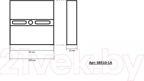 Изображение товара Потолочный светильник Kinklight Аква 08510-1A(4000К) (хром)