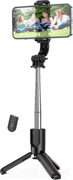 Изображение товара Монопод для селфи Hoco K17 (черный)