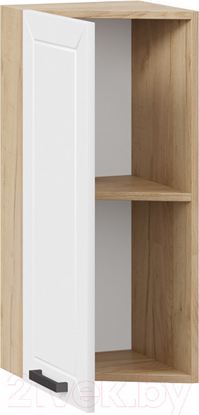 Изображение товара Шкаф навесной для кухни ТриЯ Лорас 1В3Т (дуб крафт золотой/холст белый)