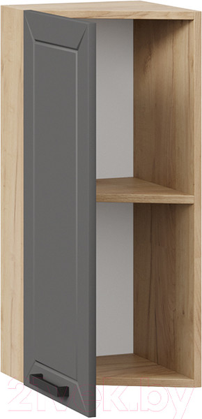 Изображение товара Шкаф навесной для кухни ТриЯ Лорас 1В3Т (дуб крафт золотой/холст вулкан)