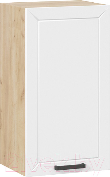 Изображение товара Шкаф навесной для кухни ТриЯ Лорас 1В4 (дуб крафт золотой/холст белый)