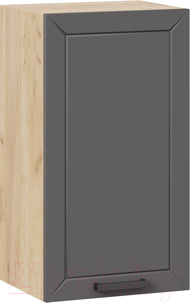 Изображение товара Шкаф навесной для кухни ТриЯ Лорас 1В4 (дуб крафт золотой/холст вулкан)