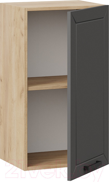 Изображение товара Шкаф навесной для кухни ТриЯ Лорас 1В4 (дуб крафт золотой/холст вулкан)