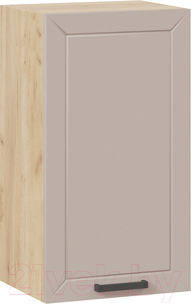 Изображение товара Шкаф навесной для кухни ТриЯ Лорас 1В4 (дуб крафт золотой/холст латте)