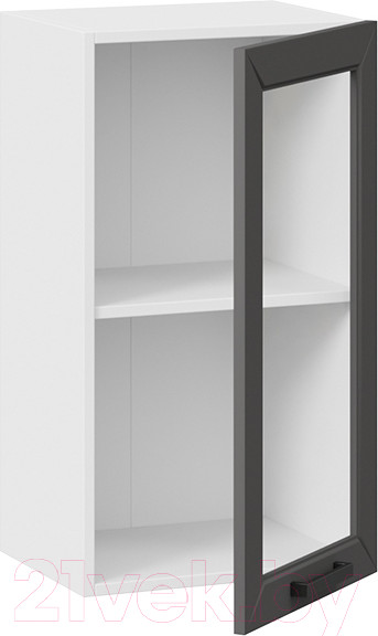 Изображение товара Шкаф навесной для кухни ТриЯ Лорас 1В4С (белый/холст вулкан)